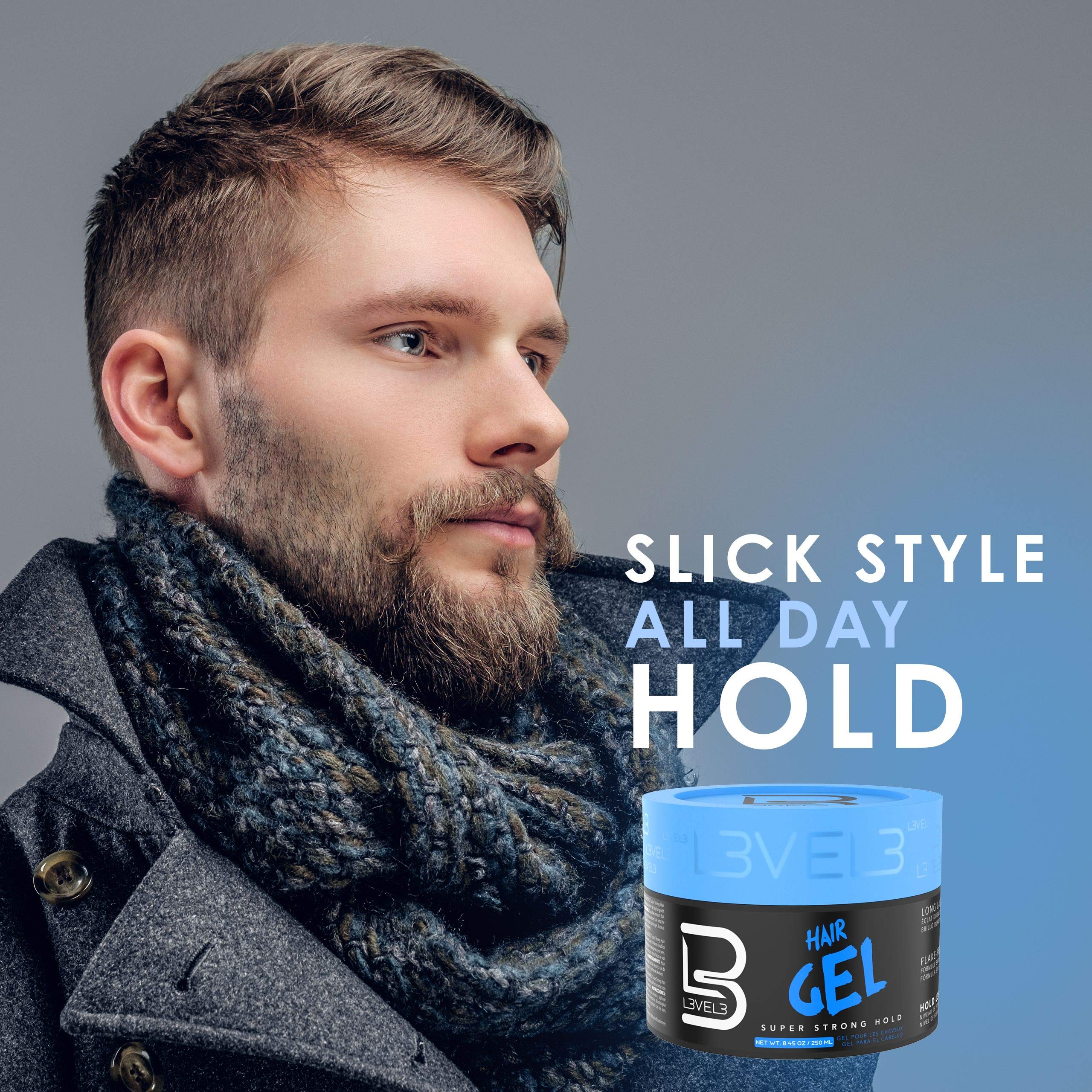 L3 Level 3 styled hair side profile showing hold, volume, and long-lasting shine