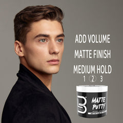 L3 putty on bathroom vanity showcasing everyday grooming routine benefit