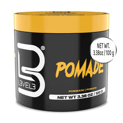 L3 pomade rinse demonstration showing easy washout and no flaking