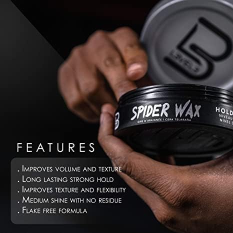 L3 spider wax on hands demonstrating easy warming and even application