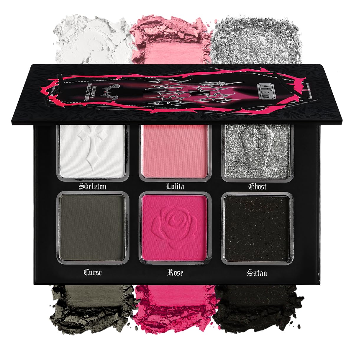 La Catrina front packaging view shows compact gothic palette portability