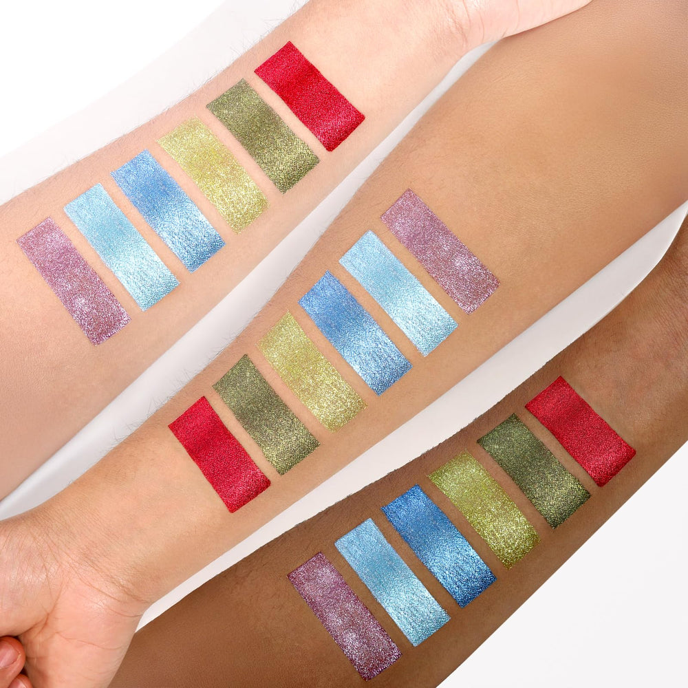 La Catrina lifestyle party look highlighting long wear and benefit: lasting nighttime shine