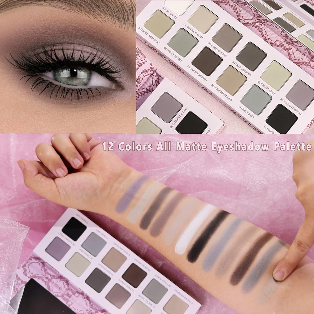 La Catrina palette next to smartphone showing compact size and travel convenience