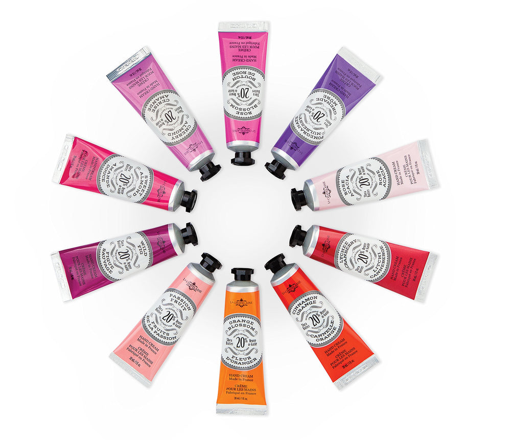 La Chatelaine ingredient label highlighting shea butter and argan oil benefit