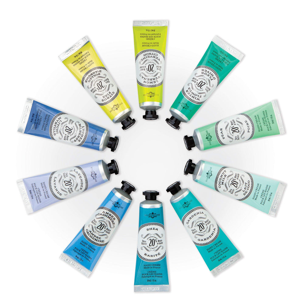 La Chatelaine travel kit flatlay showing portability and daily care benefit