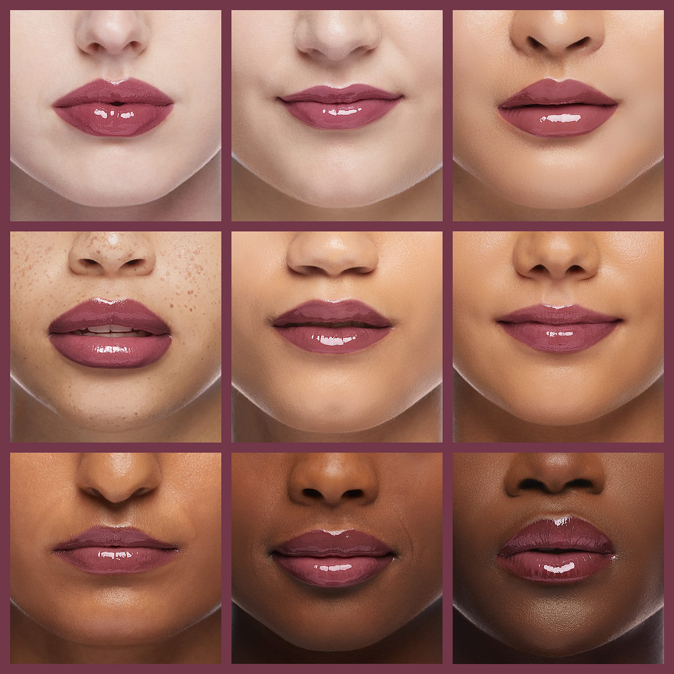 L.A. COLORS Bohemian gloss texture close-up showing creamy shine and hydrating finish benefit