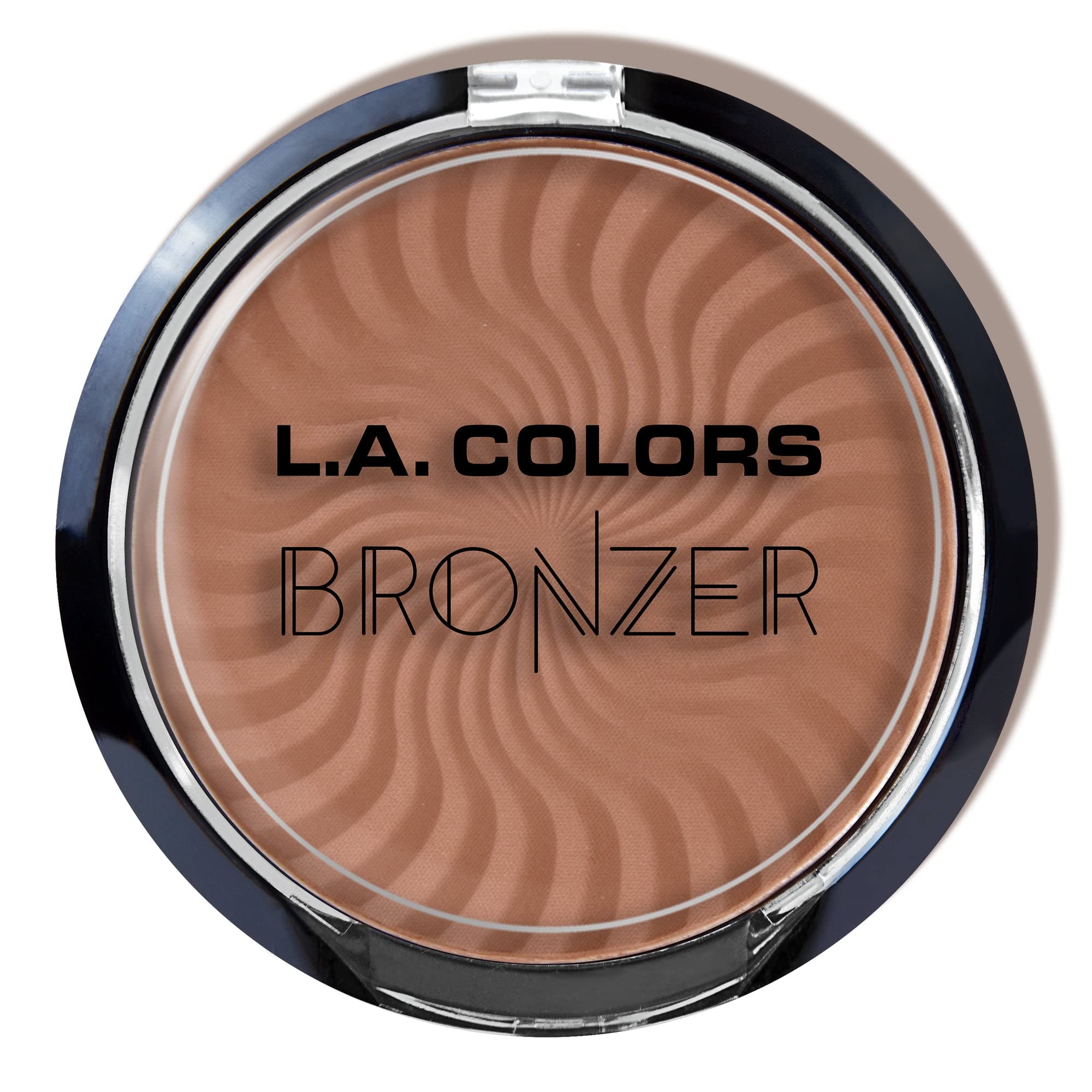 L.A. COLORS bronzer compact front view shows shade and portable glow