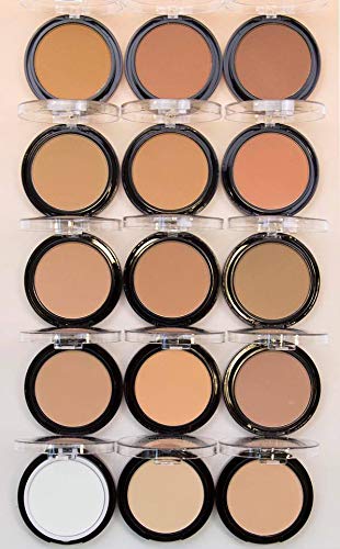 L.A. COLORS powder being applied with brush for seamless, buildable coverage