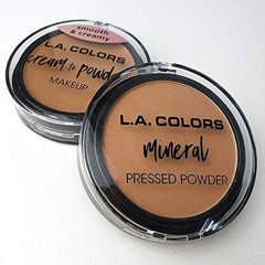 L.A. COLORS model portrait wearing powder for a polished, shine-free look
