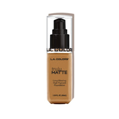 L.A. COLORS front packaging in Cafe showing compact matte finish benefit