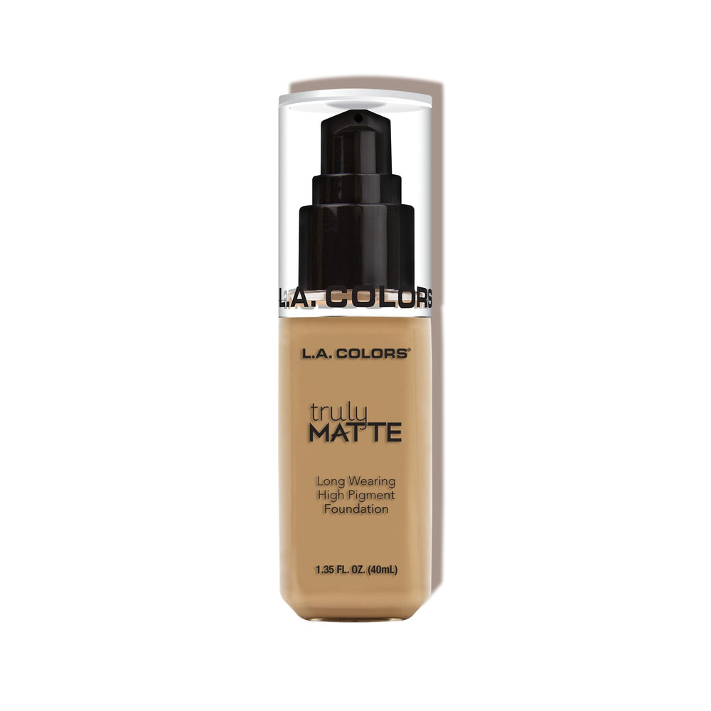 L.A. COLORS pump dispenser detail for controlled high-pigment application benefit