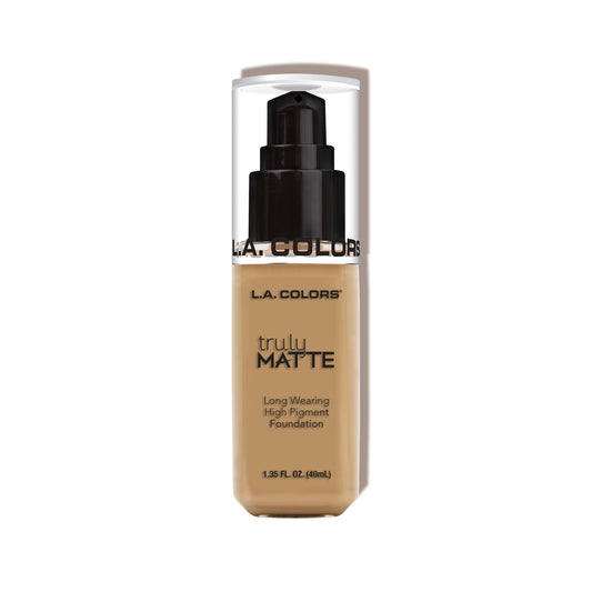 L.A. COLORS pump dispenser detail for controlled high-pigment application benefit