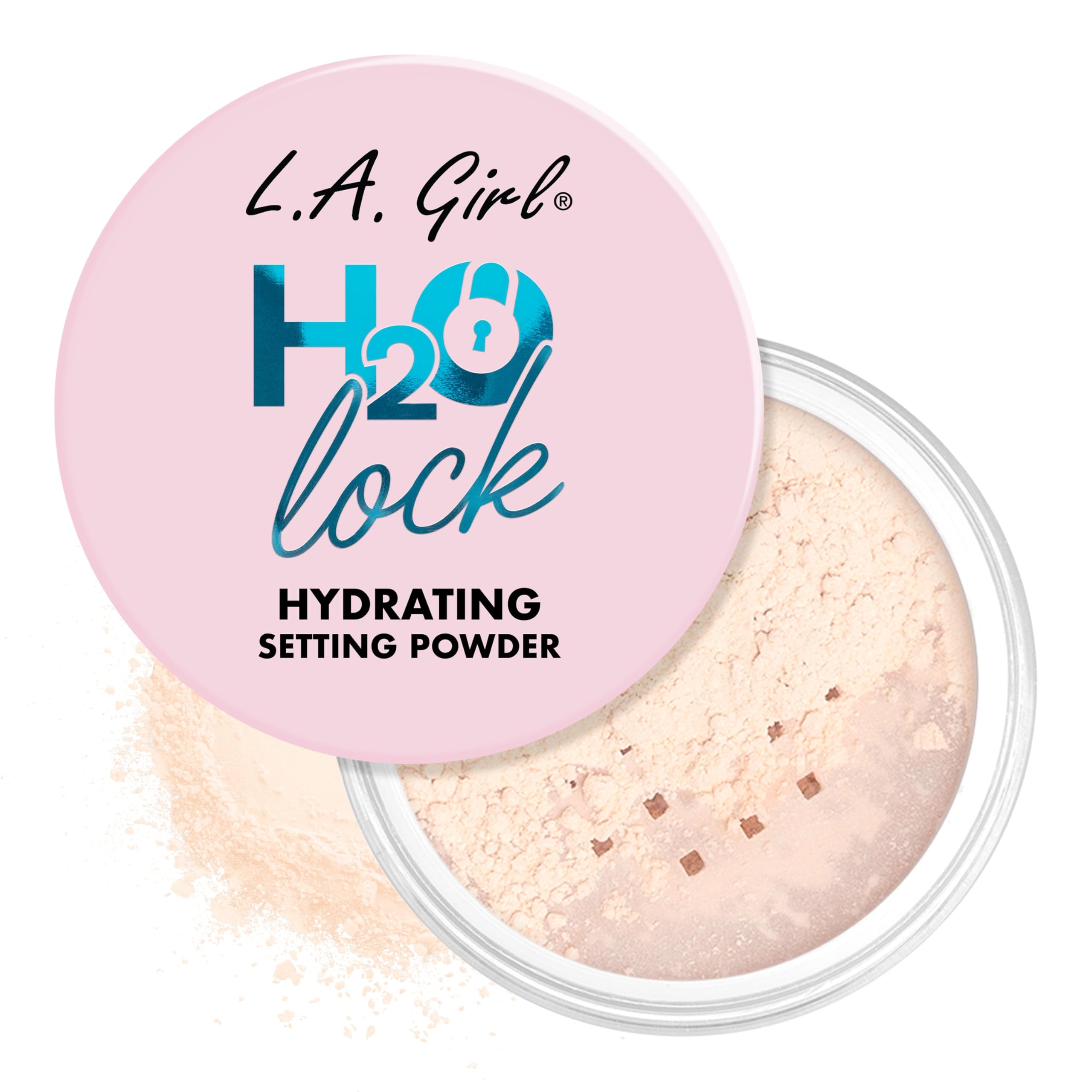 L.A. Girl front compact showing sleek design and travel benefit