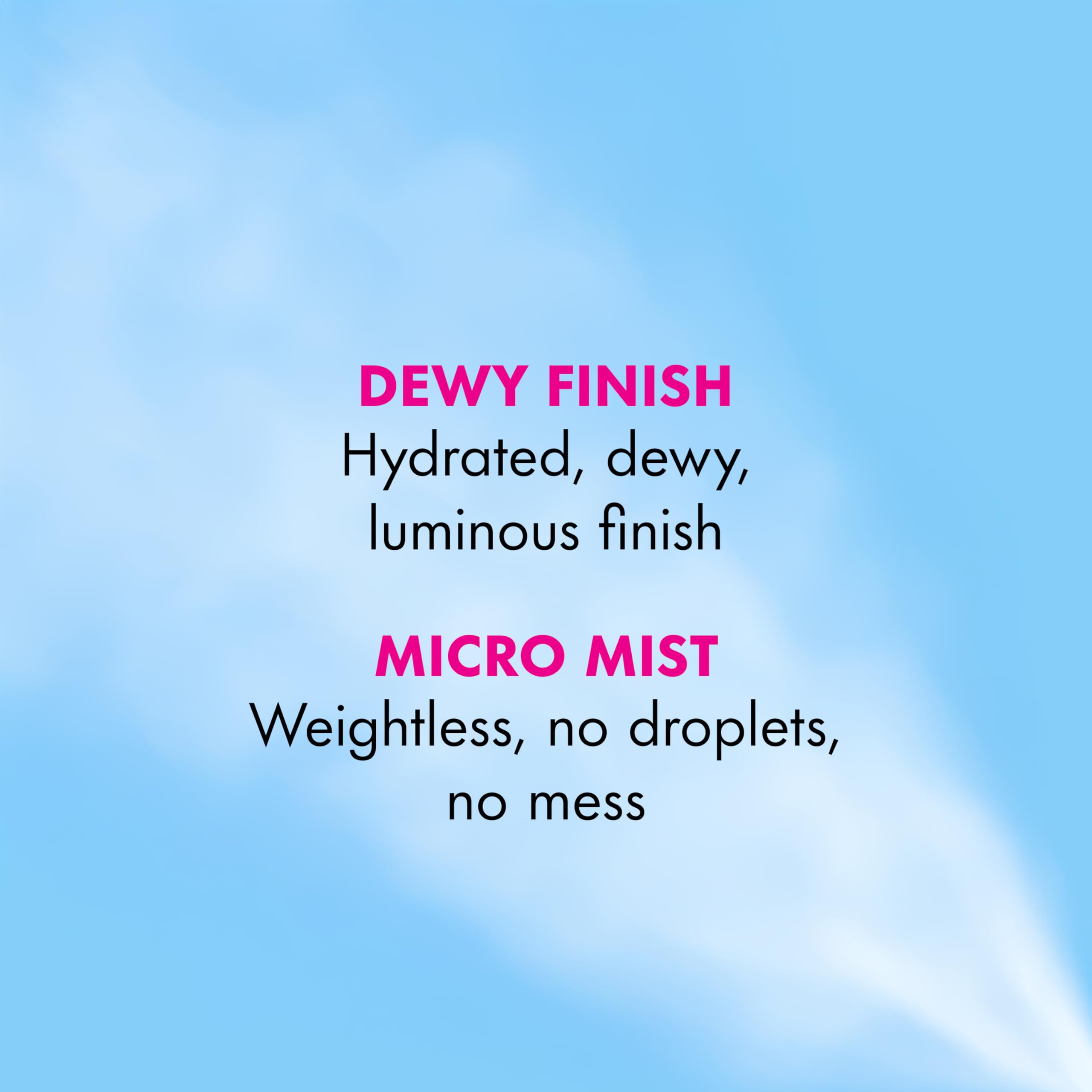 L.A. Girl nozzle close-up producing consistent fine mist benefit