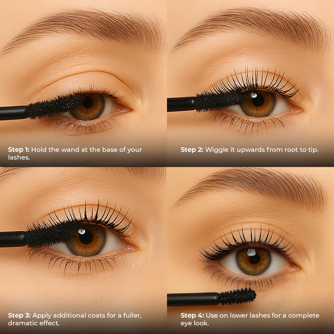 L.A. Girl jetsetter mascara wand closeup highlighting brush fibers for precise separation