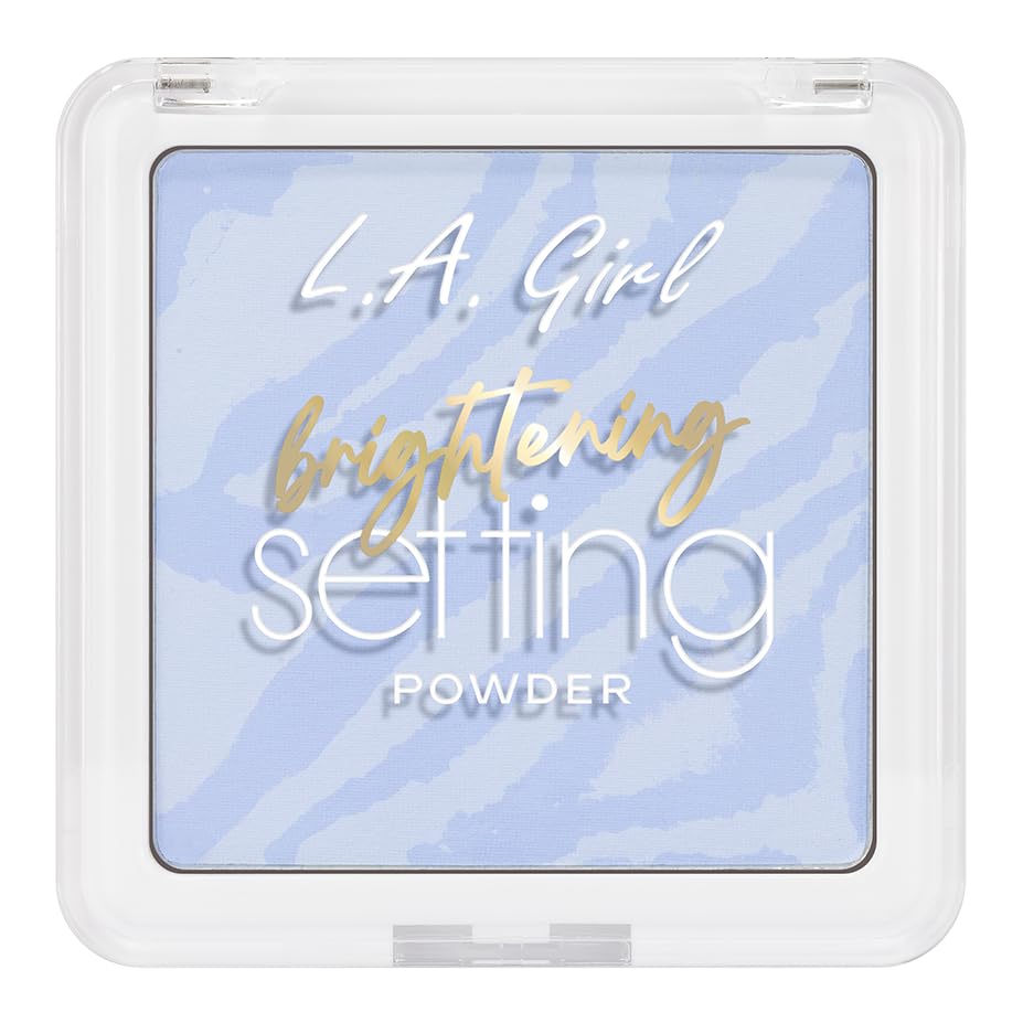 L.A. Girl marble powder texture close-up highlighting silky matte finish and blurring effect