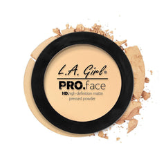 L.A. Girl front compact showing neat pressed powder and branding for quick touch-ups
