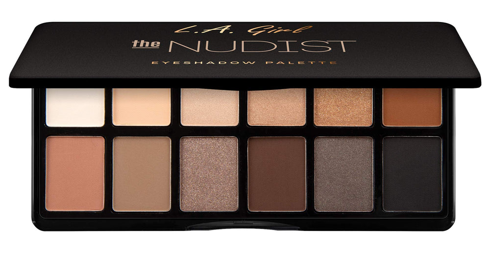 L.A. Girl The Nudist open showing mirror and layout for quick touch-ups and on-the-go application