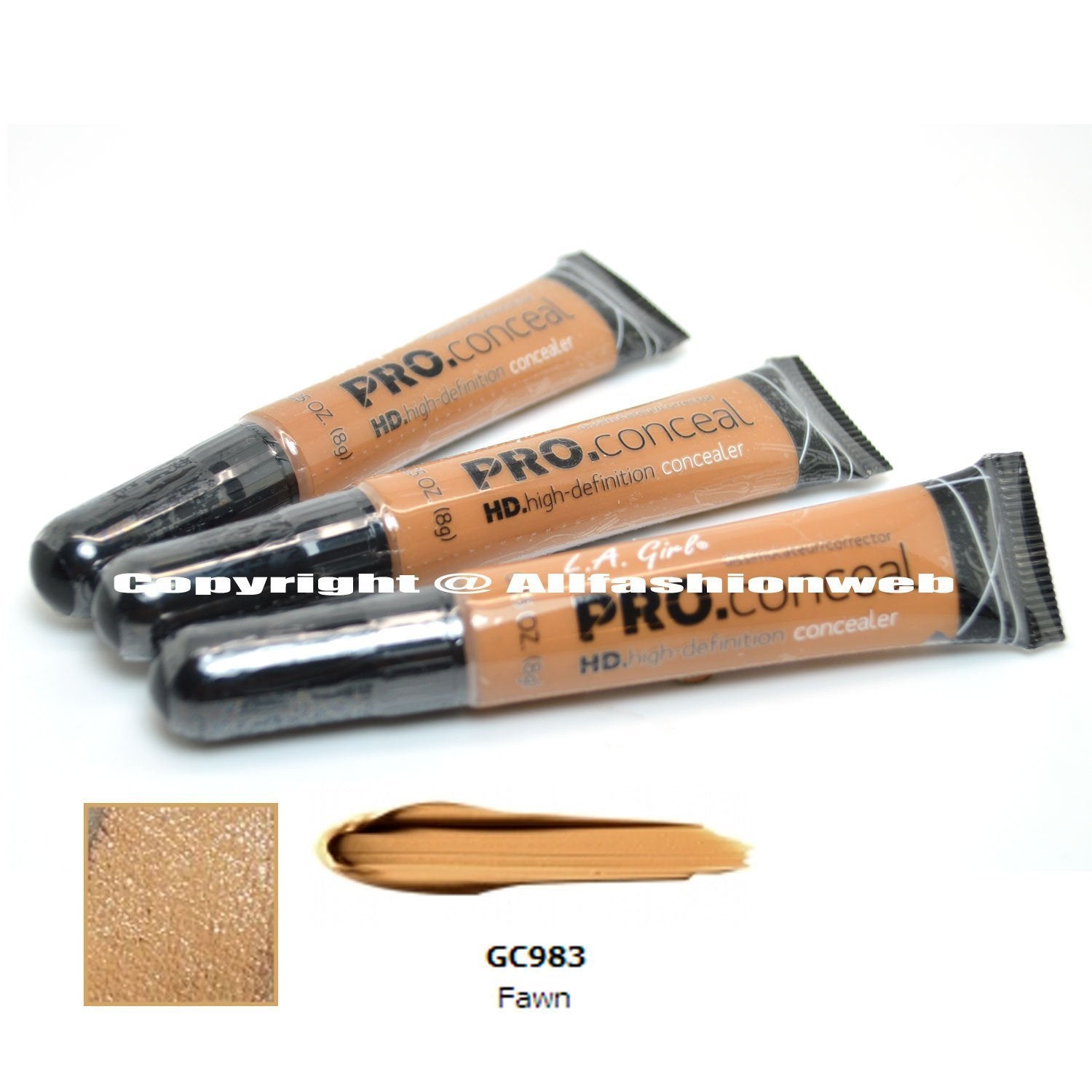 L.A. Girl applicator wand close-up demonstrating precise application