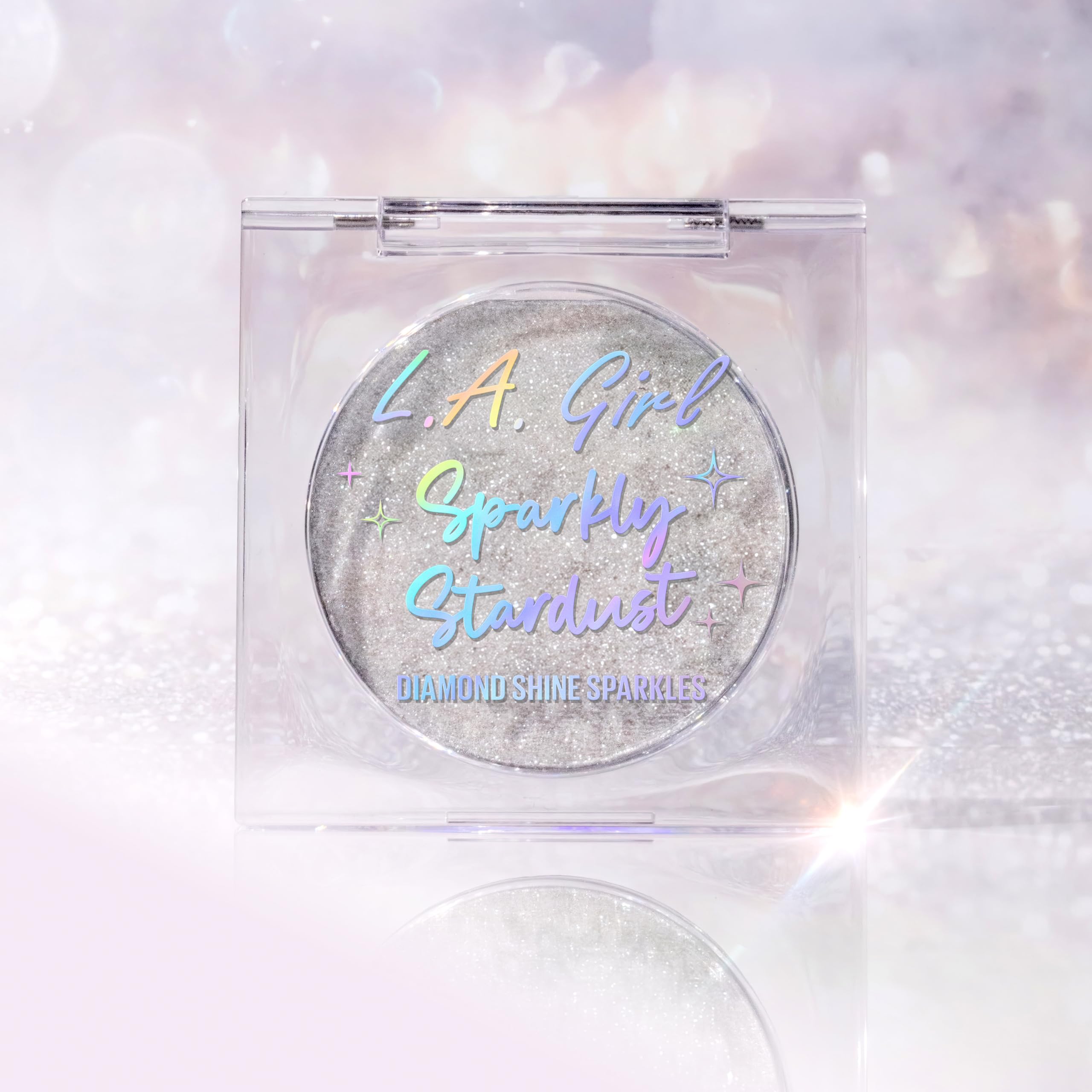 L.A. Girl on vanity styled shot showing wearable glow and lifestyle use