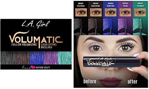 Model applying L.A. Girl Volumatic mascara showing quick dramatic effect