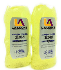 L.A. Looks gel jar front view showing label and large size for long-lasting supply