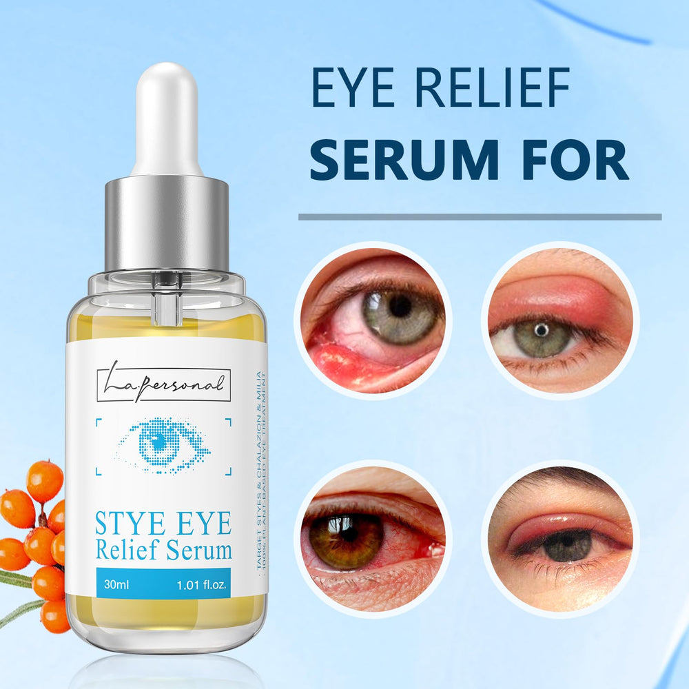 LA.PERSONAL smooth serum texture on fingertip for gentle eyelid absorption benefit
