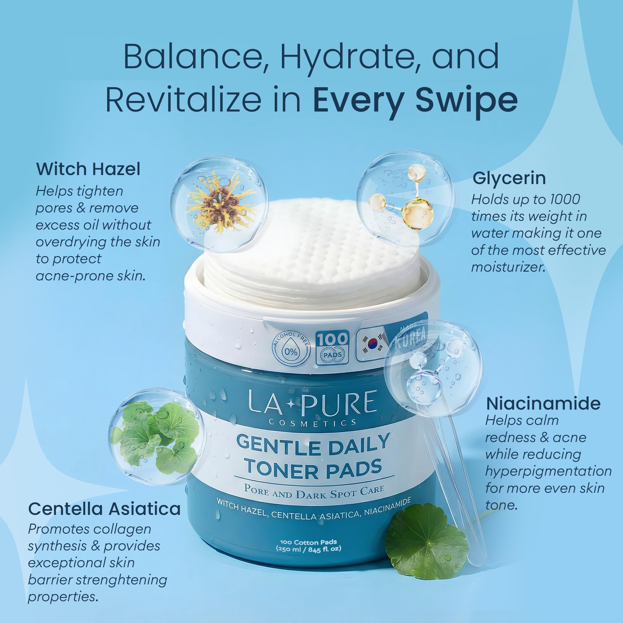 LA PURE tweezers lifting pad for hygienic removal and easy use