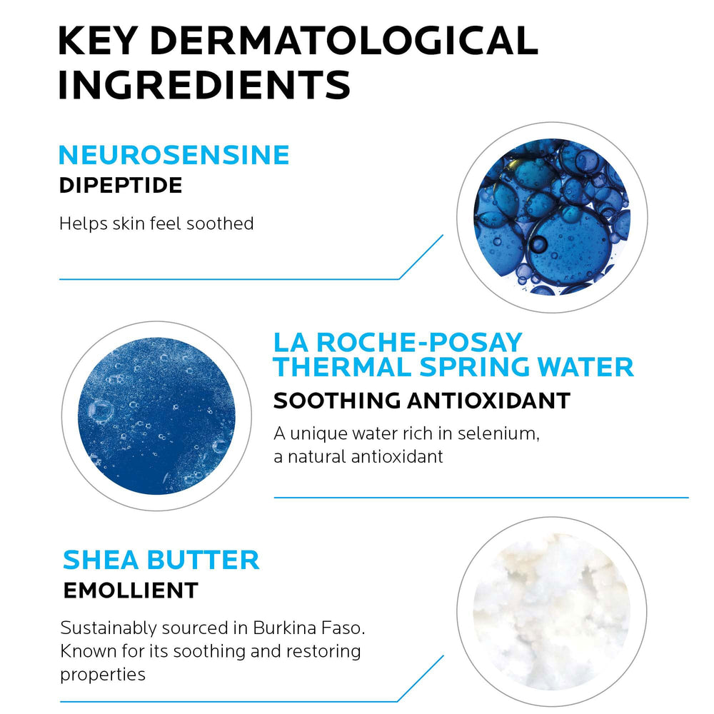 La Roche-Posay airtight dispenser close-up preserving pure formula benefit