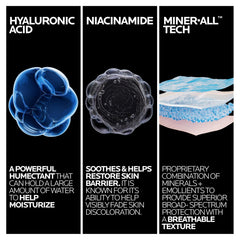 La Roche-Posay applied to model's face showing even blend and comfort