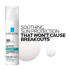 La Roche-Posay applying sunscreen to face for non-comedogenic protection