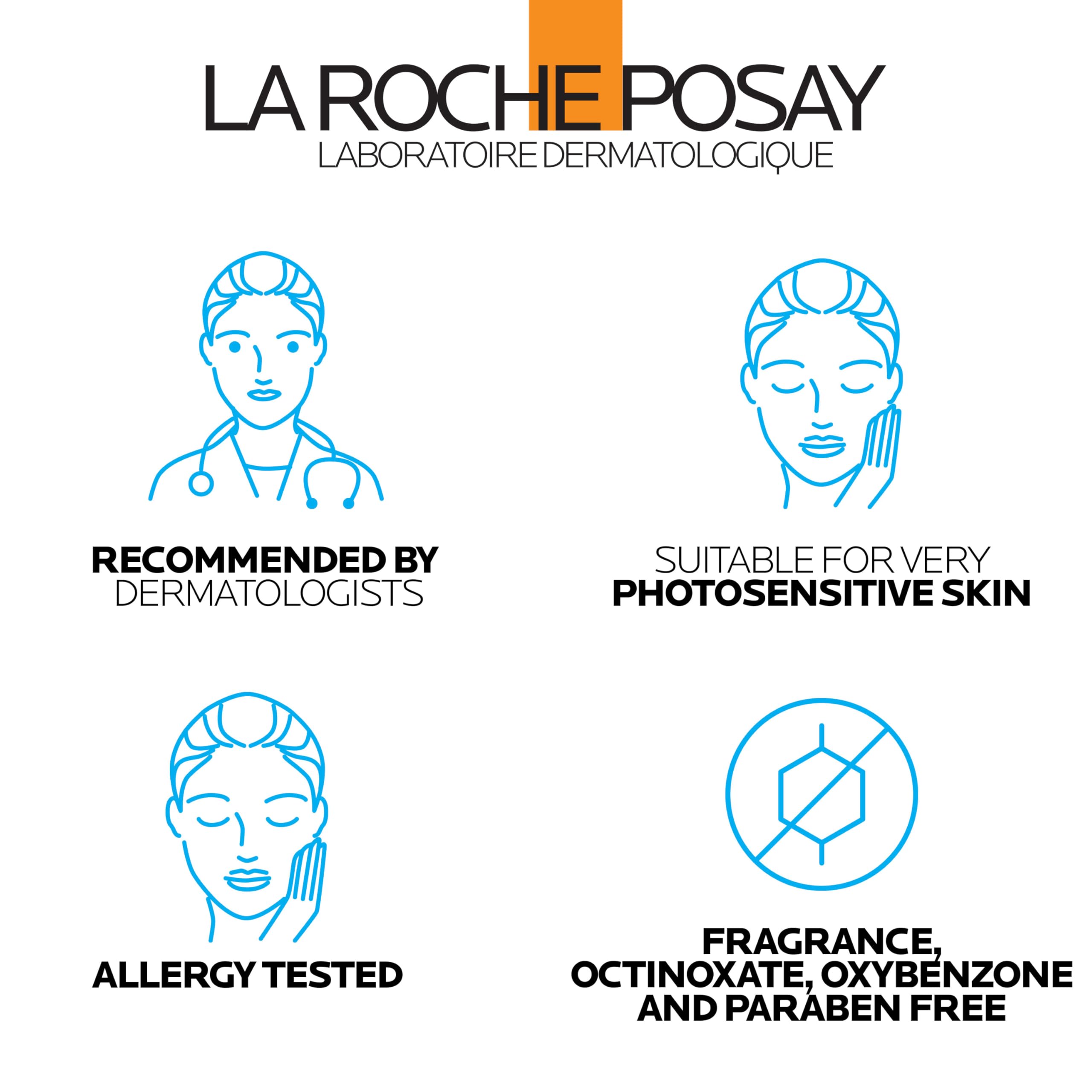 La Roche-Posay ingredients label close-up showing hyaluronic and niacinamide benefit