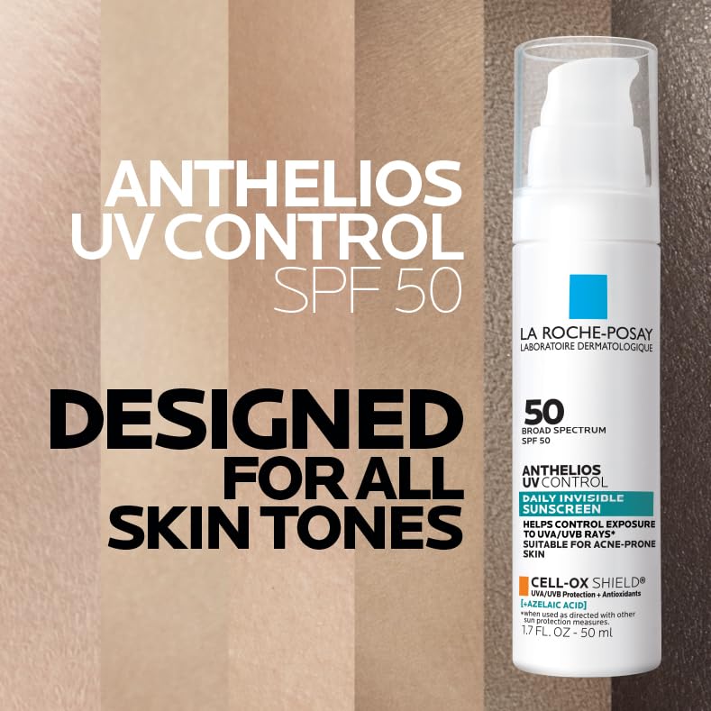 La Roche-Posay label close-up highlighting azelaic acid and filter information