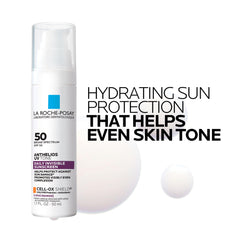 La Roche-Posay product label close-up showing niacinamide and SPF information