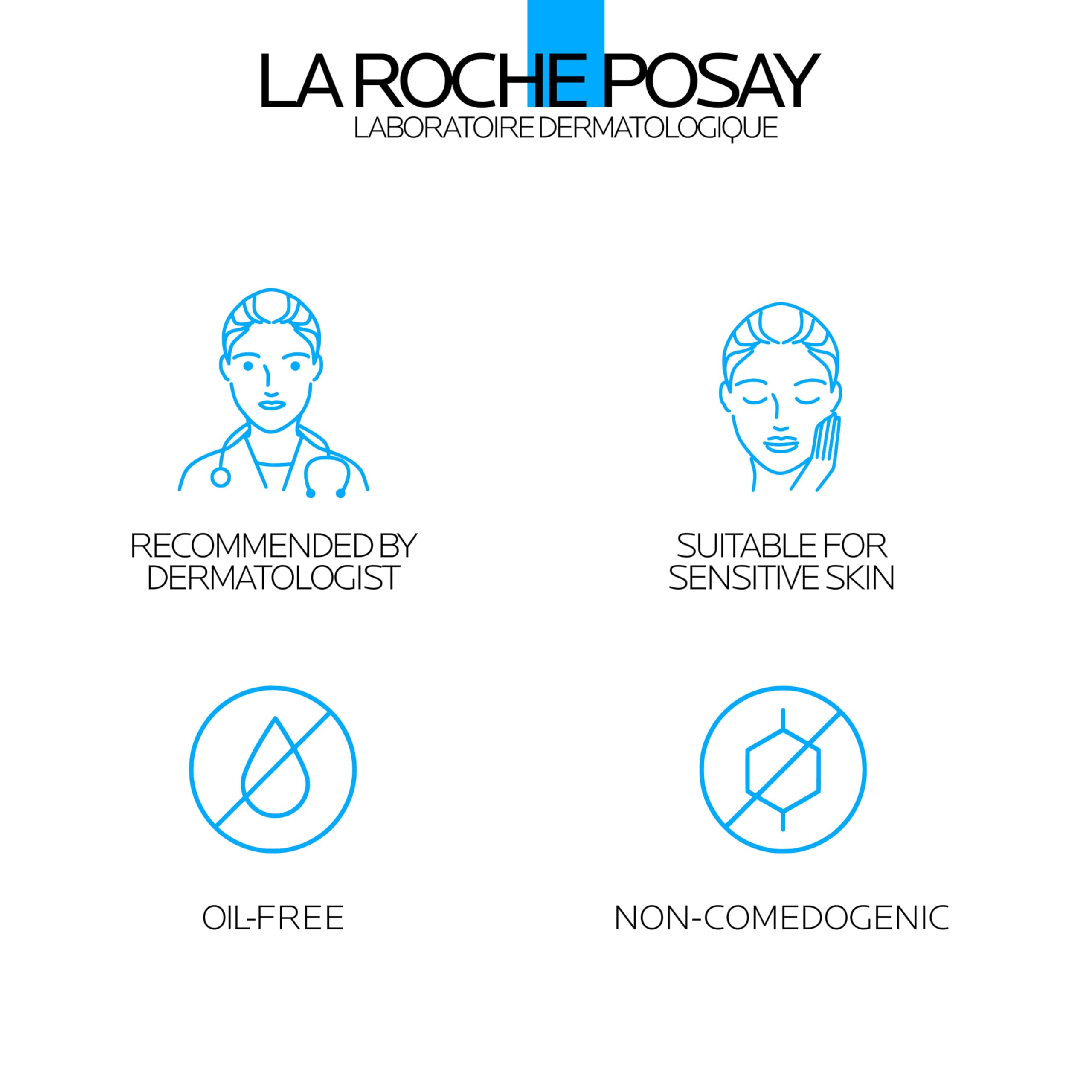La Roche-Posay held in hand for size comparison and travel-friendly convenience