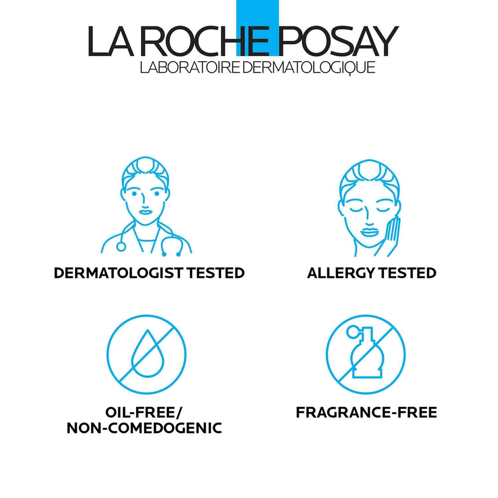 La Roche-Posay product in hand for scale showing compact daily sunscreen size