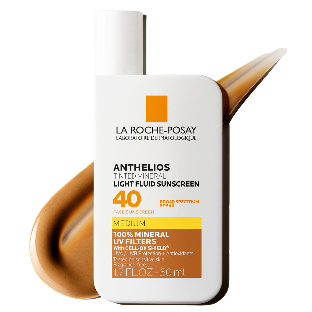 La Roche-Posay Anthelios front packaging showing SPF 40 protection and tint benefits