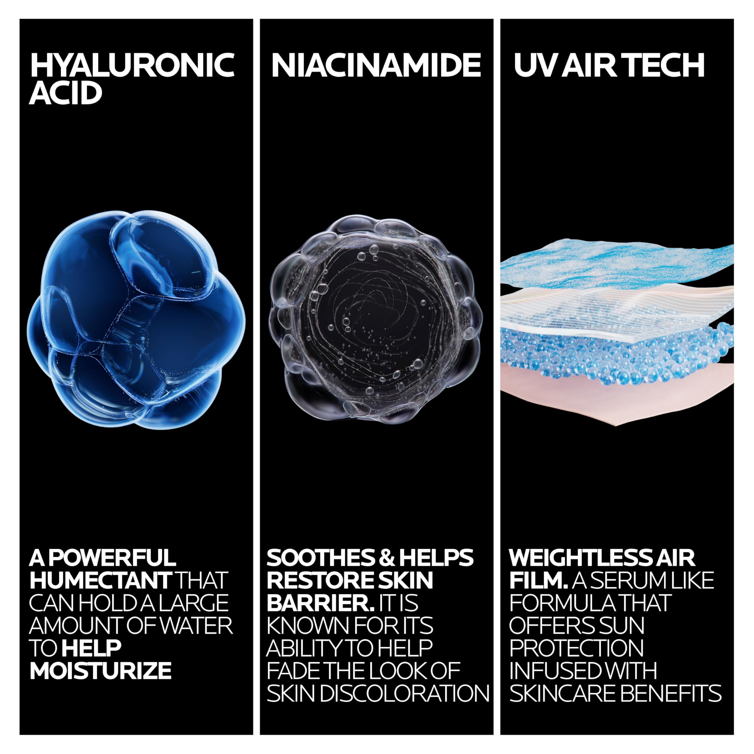 La Roche-Posay worn under makeup showing seamless layer and non-greasy base benefit