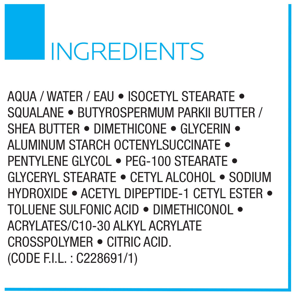 La Roche-Posay application on face demonstration providing visible comfort benefit