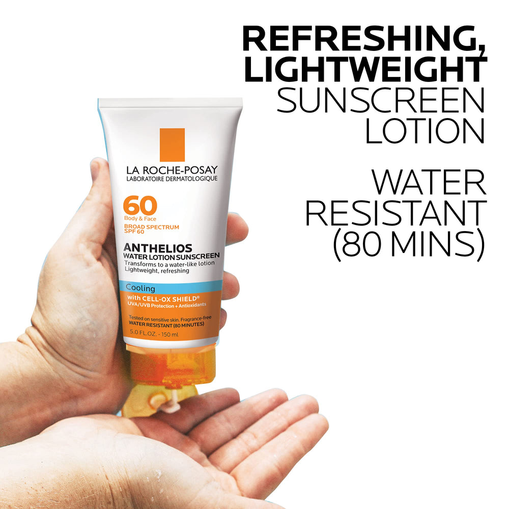 La Roche-Posay sunscreen being applied on forearm for quick-absorbing coverage benefit