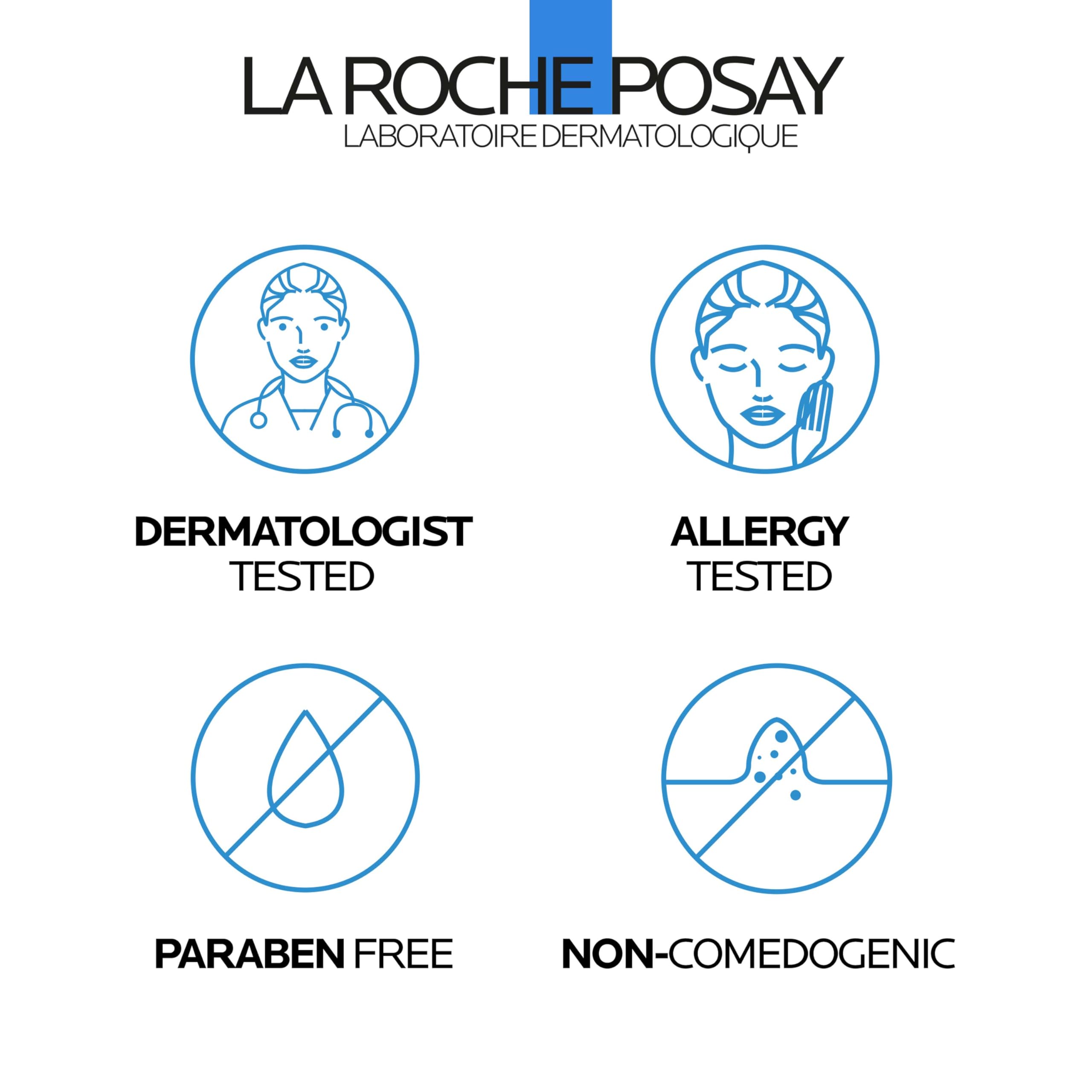 La Roche-Posay before and after comparison highlighting improved radiance and refined pores