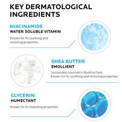 La Roche-Posay hands applying cream showing instant soothing benefit