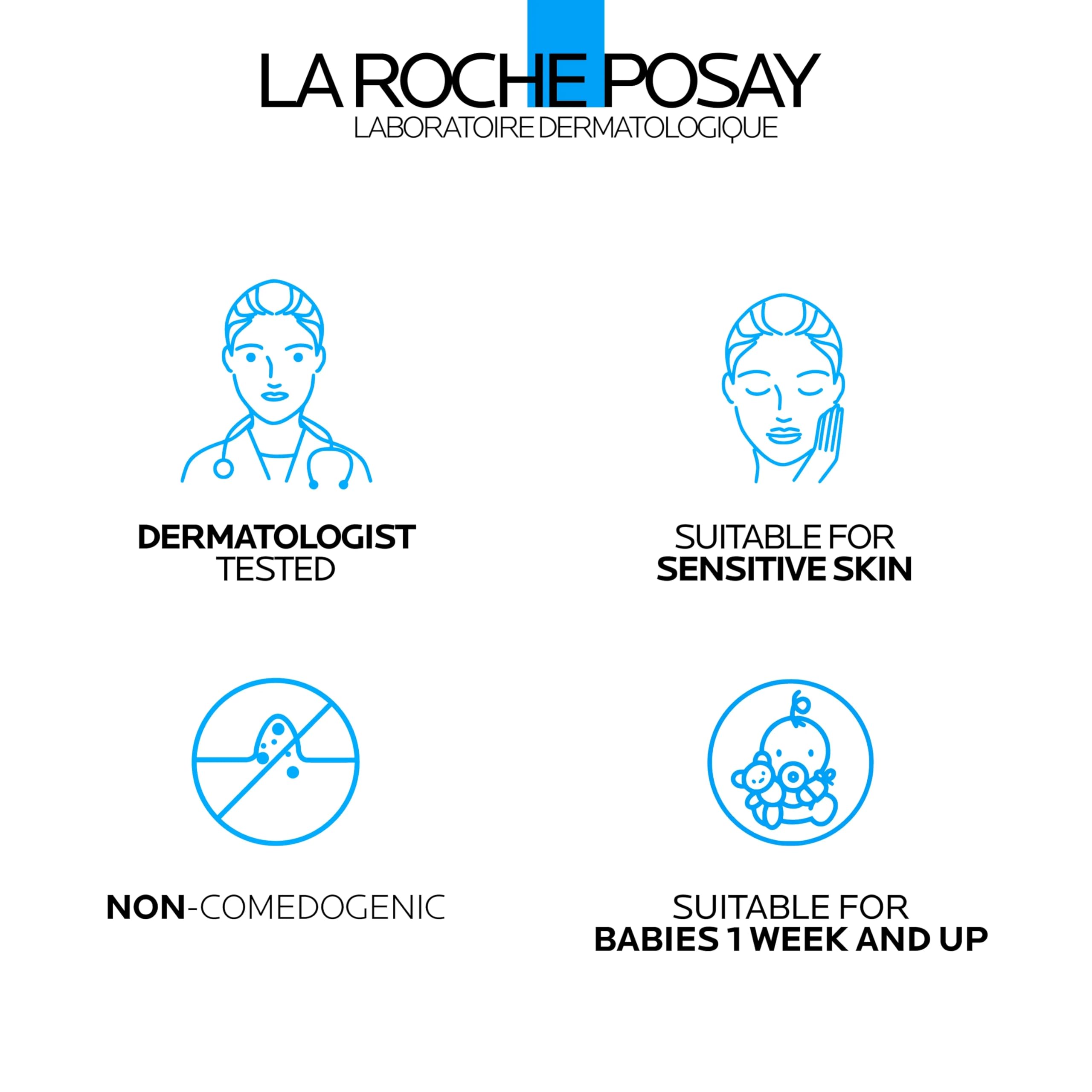 La Roche-Posay arrange of key ingredients like shea butter and panthenol for barrier support