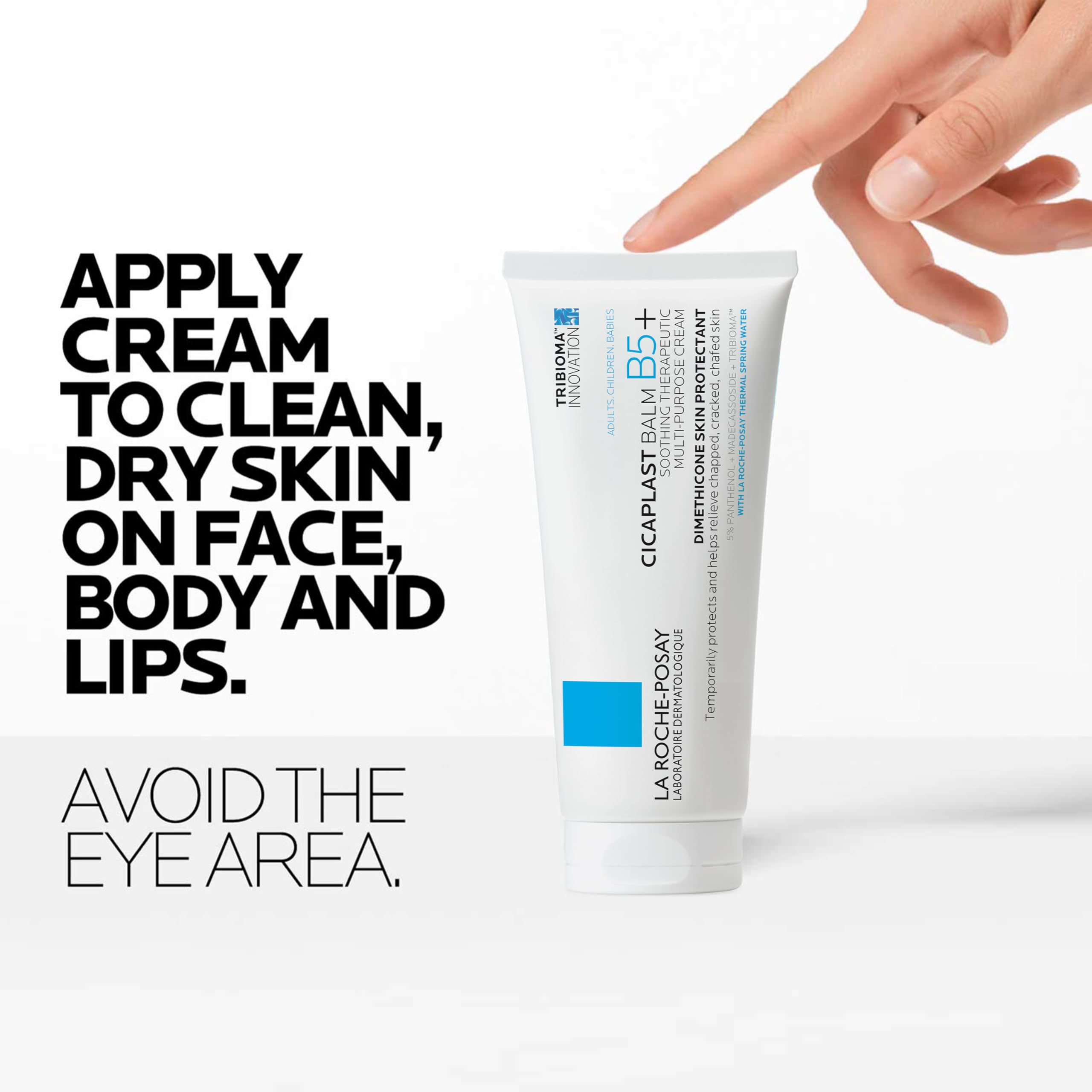 La Roche-Posay tube label detail highlighting ingredient list and safety information