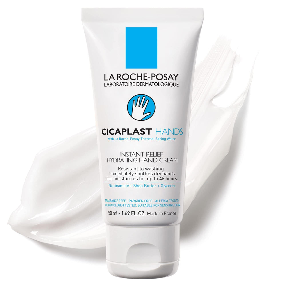 La Roche-Posay front packaging showing compact tube and benefits