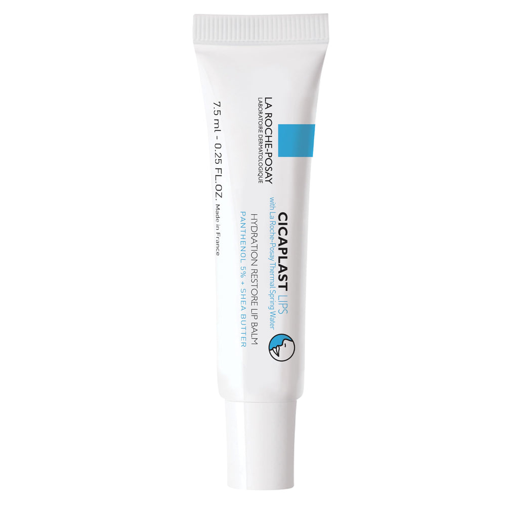 La Roche-Posay Cicaplast lip balm front tube showing packaging and usage benefit