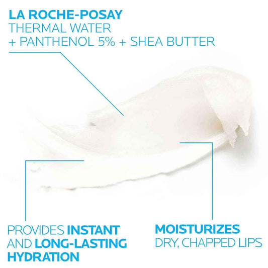 La Roche-Posay balm creamy texture close-up illustrating fast absorption benefit