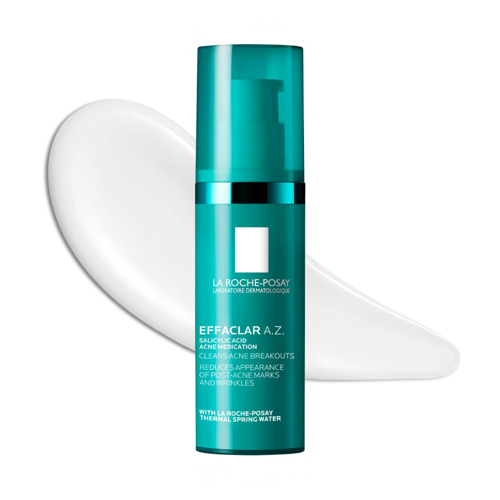 La Roche-Posay Effaclar A.Z. Gel front packaging showing product and size benefits