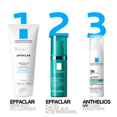 La Roche-Posay Effaclar A.Z. Gel in hand for size and easy application benefit