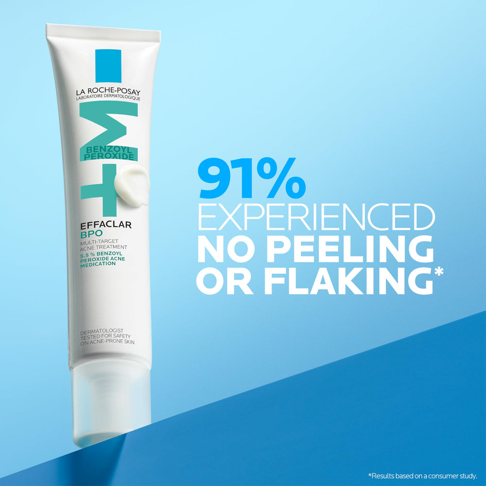 La Roche-Posay applied to cheek as targeted spot treatment for pimples